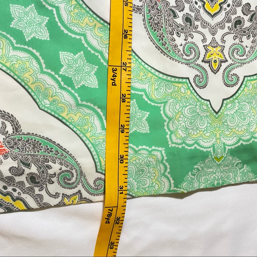 Banana Republic Women’s Tunic Warm Neutral Paisley Dress Size 0P - Picture 6 of 6